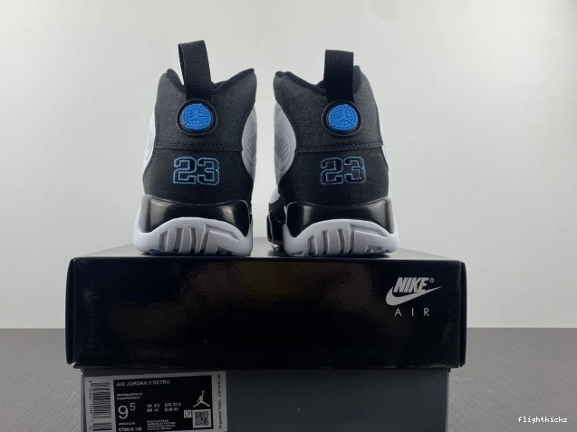 University CT8019-140 Blue Jordan 9 Air Retro 1207